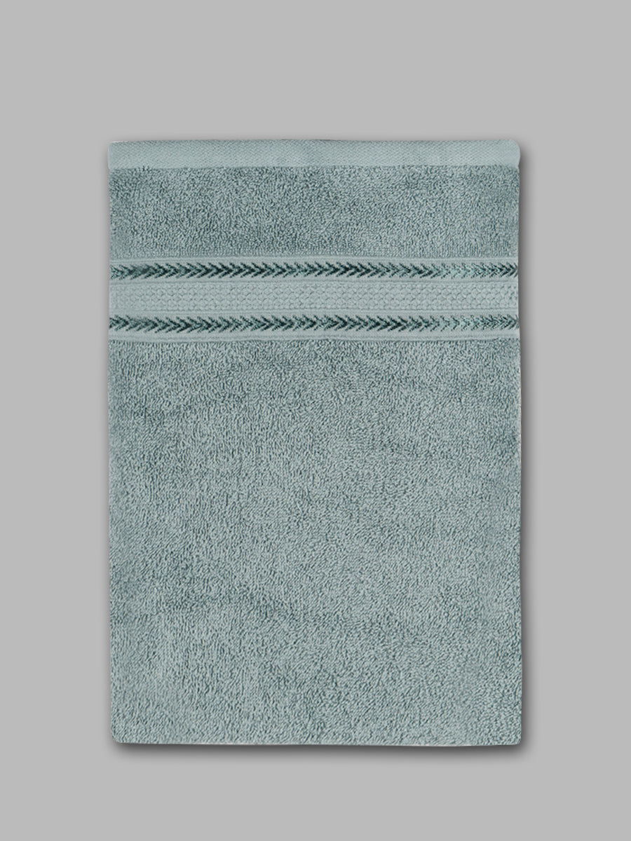 Premium Soft & Absorbent Green Terry Hand Towel, Face Towel & Bath Towel 3 in 1 Combo