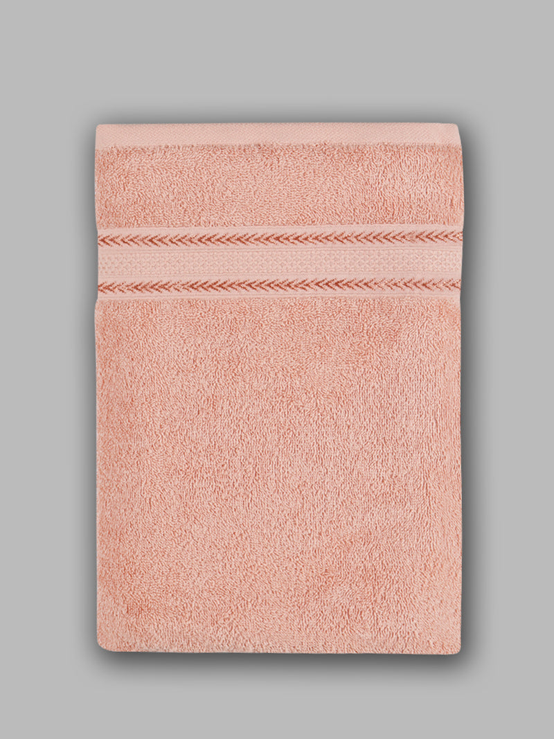 Premium Soft & Absorbent Peach Terry Hand Towel, Face Towel & Bath Towel 3 in 1 Combo
