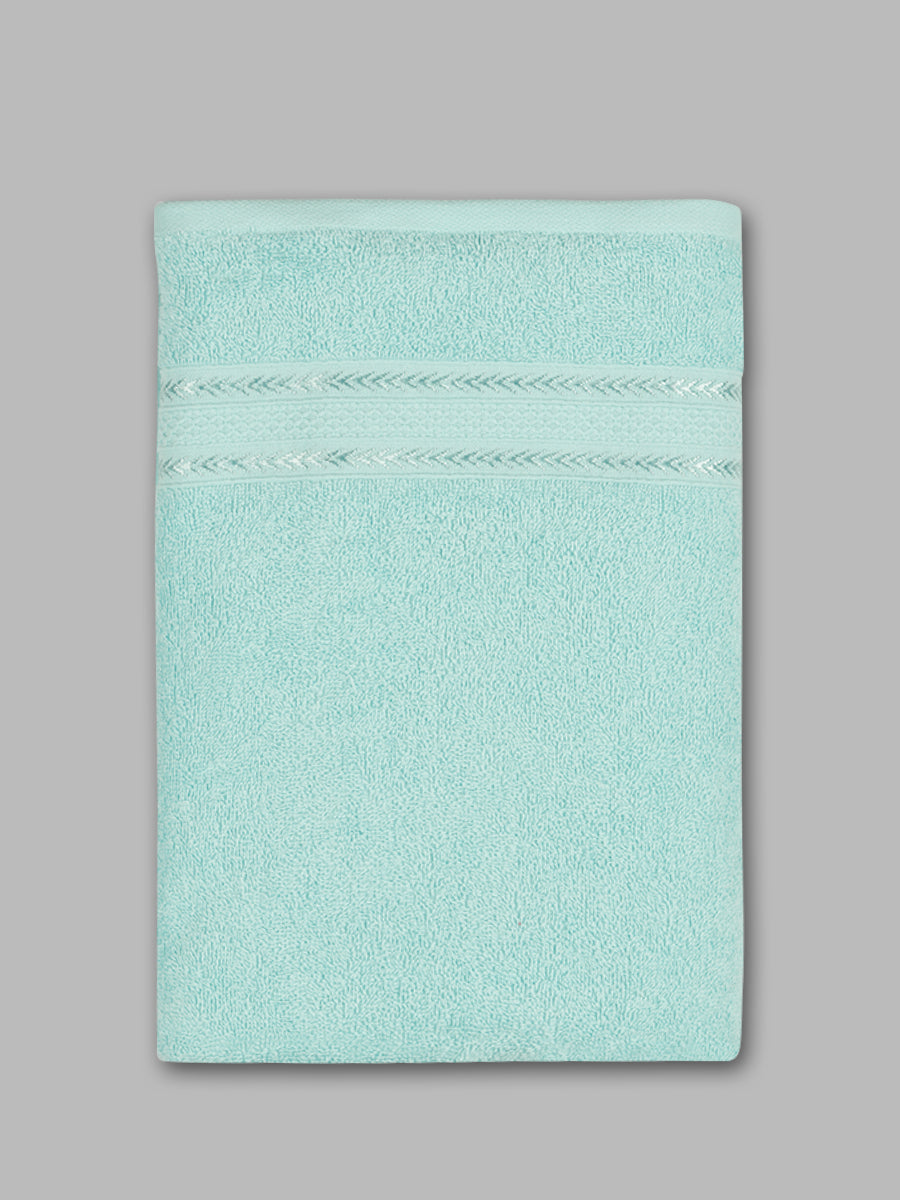 Premium Soft & Absorbent Light Blue Terry Bath Towel BC9-view two