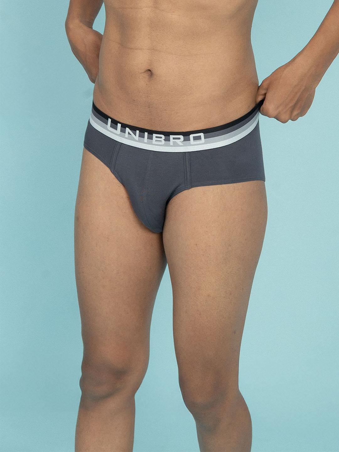 Men TENCEL™ Modal Micro Elastane Stretch Brief Graphite Grey