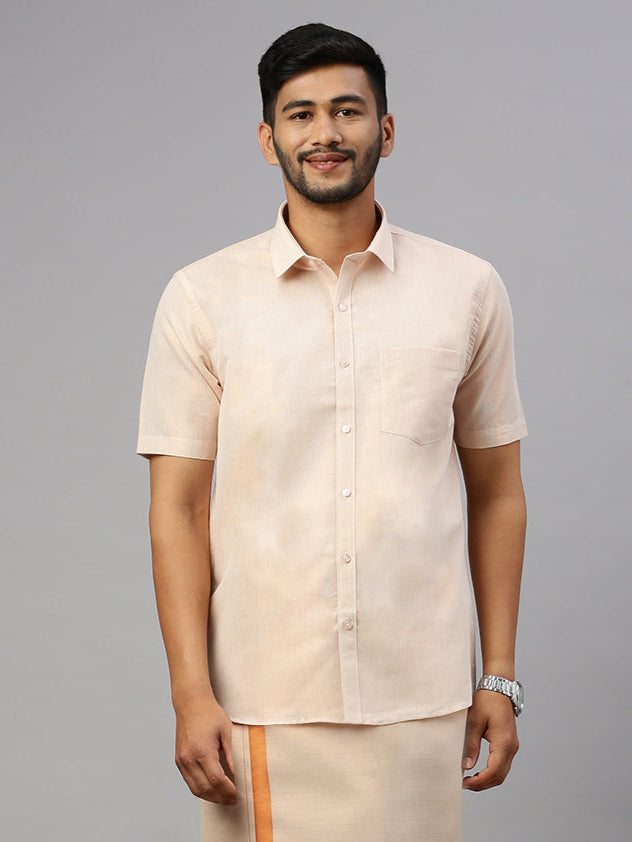 Men Copper Tissue Shirt Sankalpam