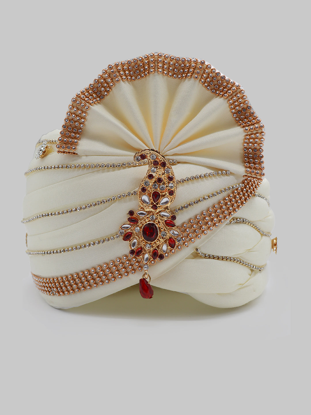 Traditional Silky Style Wedding Turban  - 97