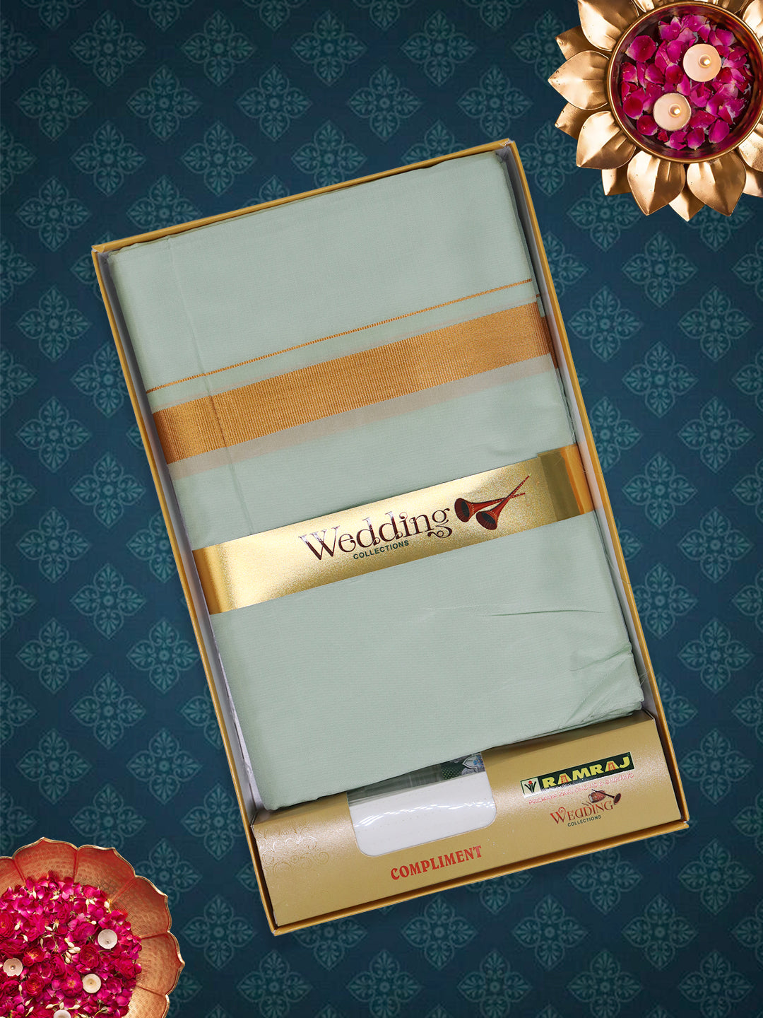 Men Art Silk Dhoti & Shirting Set M.Grey Ashirwath (2 in 1)