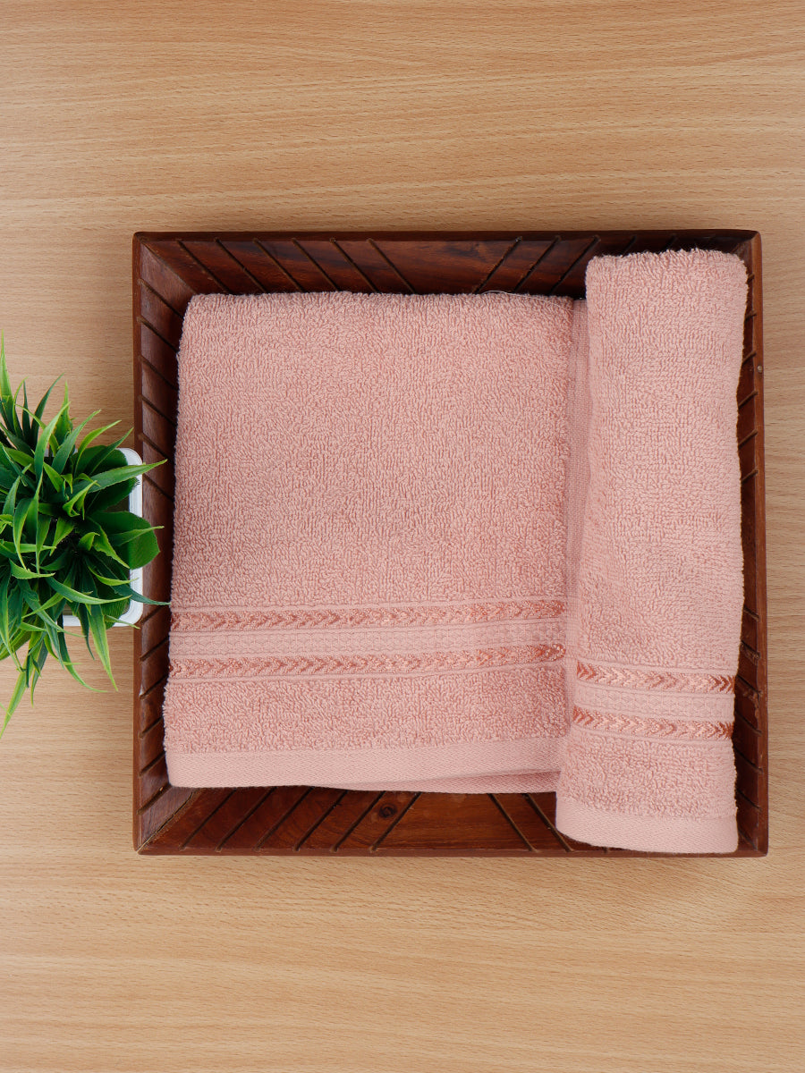 Premium Soft & Absorbent Peach Terry Hand Towel HC7