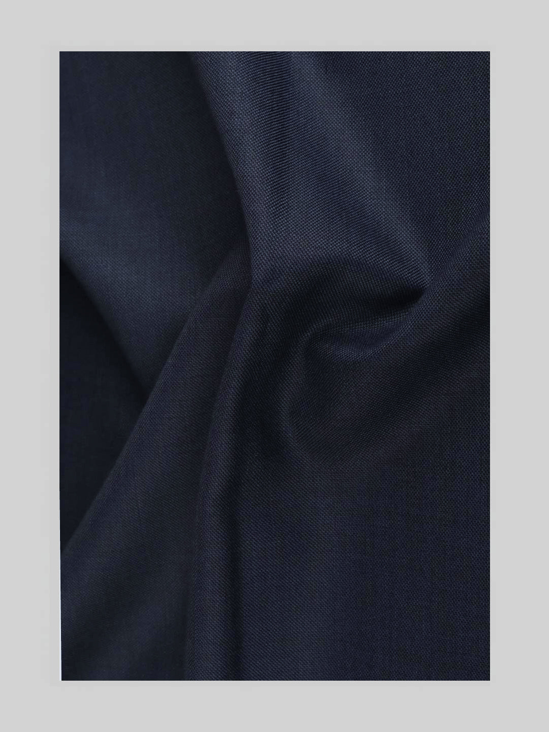 Premium Australian Merino Wool Blended Plain Blue Suiting Fabric Melton