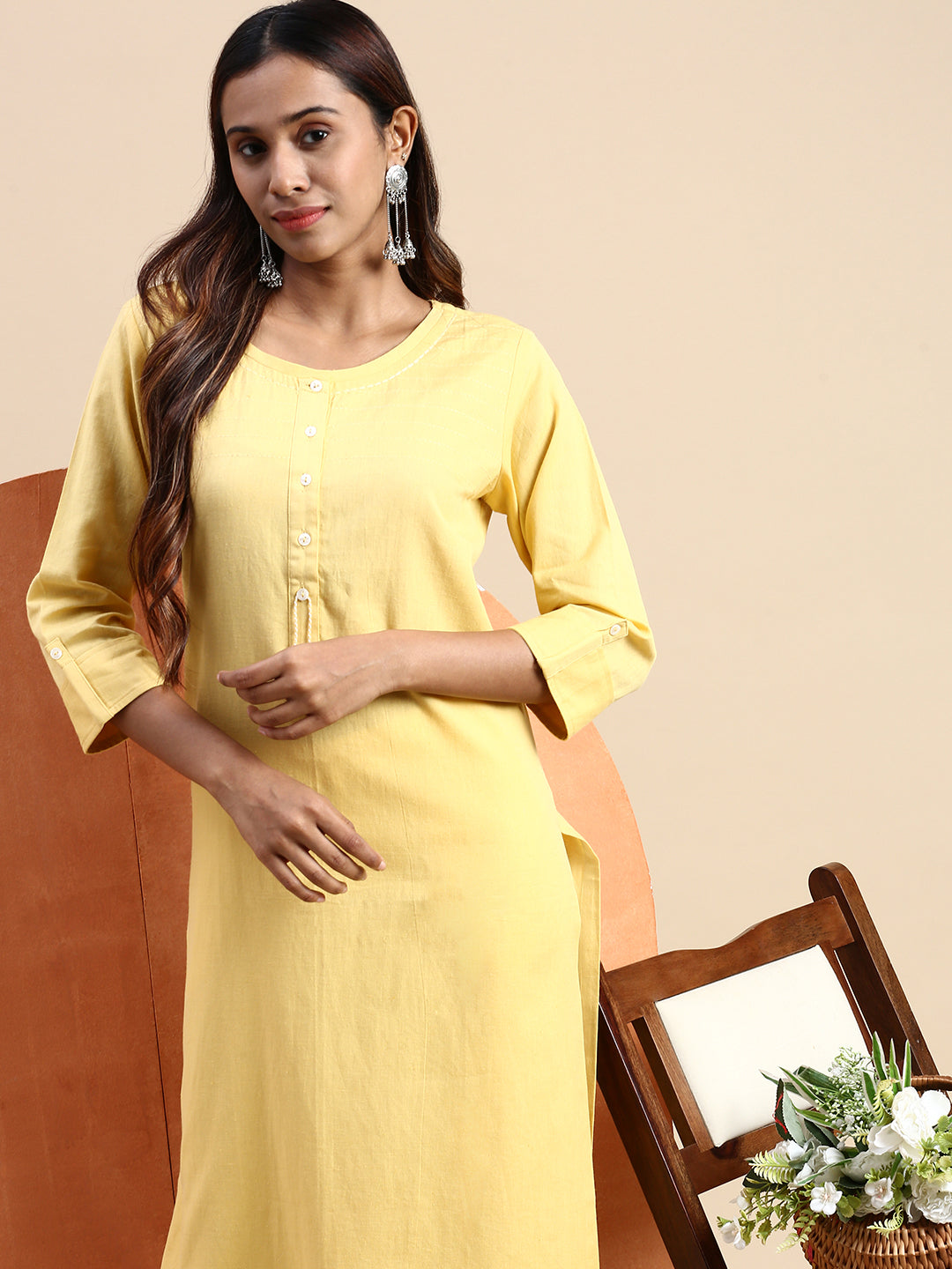 Embroidered Yellow Color Stitched Kurti In Cotton Fabric - Zakarto Yellow  Kurti, Yellow Kurtis, Yellow Kurtis… | Maxi dress, Everyday dresses, Cotton  kurti designs