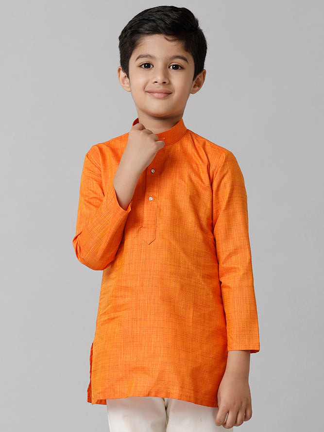 Boys Fantastic Kurtha Full Sleeves Orange FS3