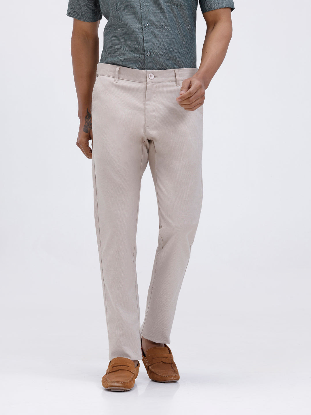 Men’s Smart Fit Cotton Lycra Stretch Pant Sandal