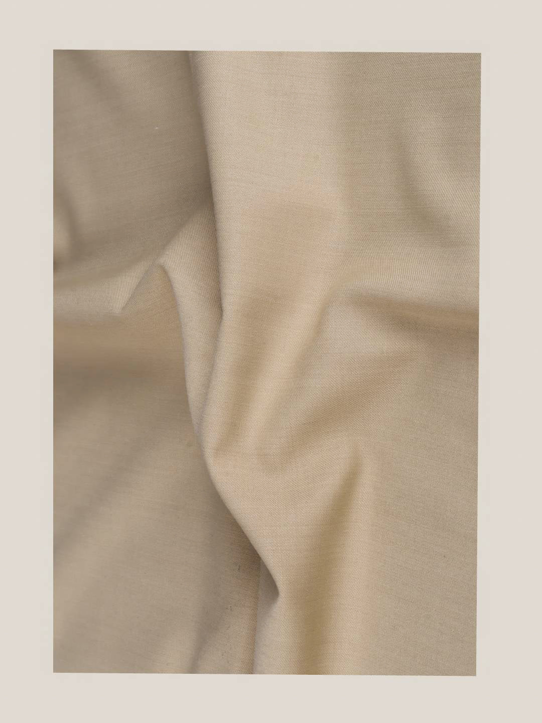 Premium Australian Merino Wool Blended Stretch Pants Fabric Light Brown Mark Wool