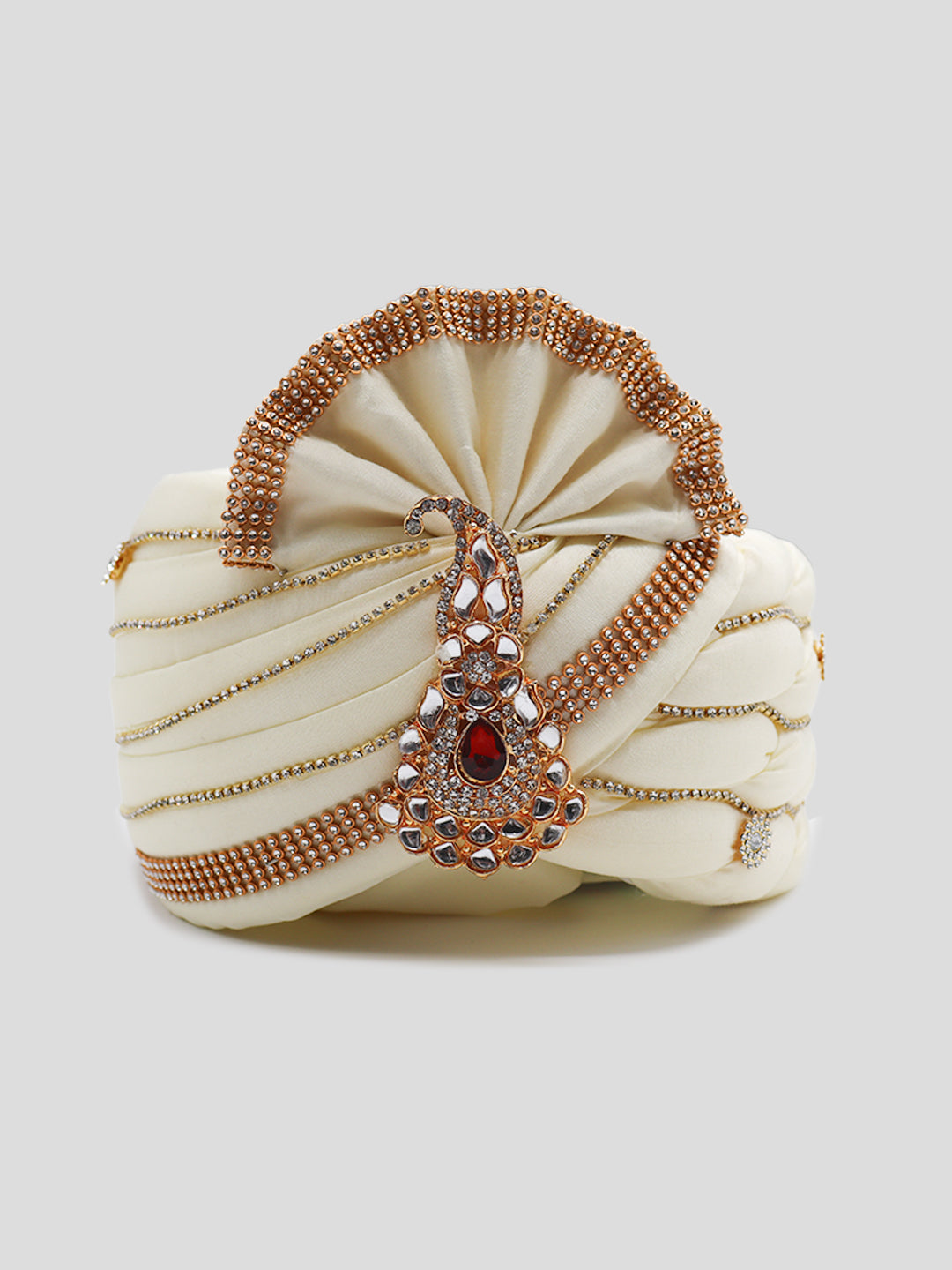 Traditional Silky Style Wedding Turban  - 83