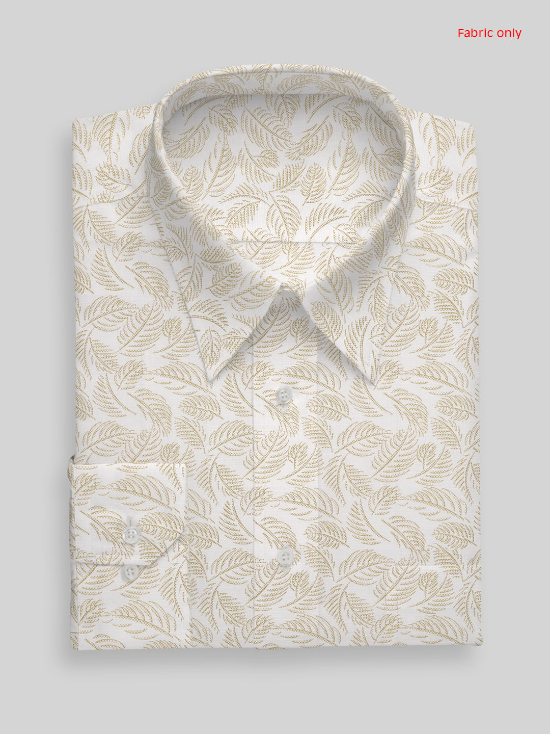 Men Cotton Blend Printed White Shirt Fabric Team India Print