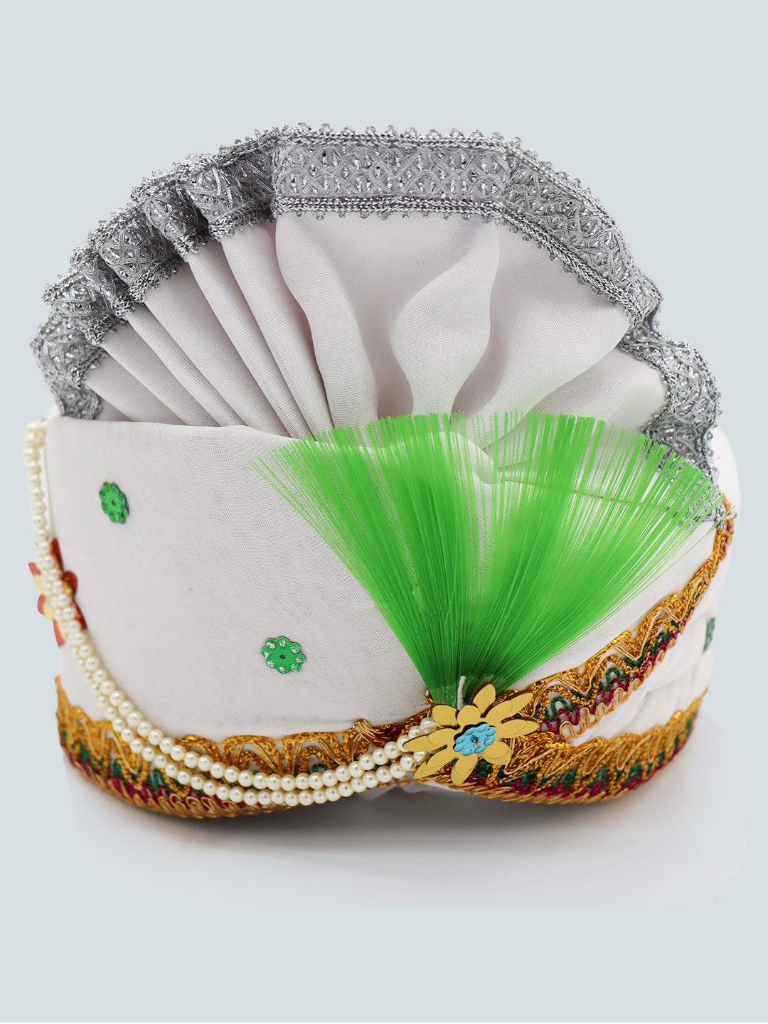 Traditional Silky Style Wedding Turban  - 114