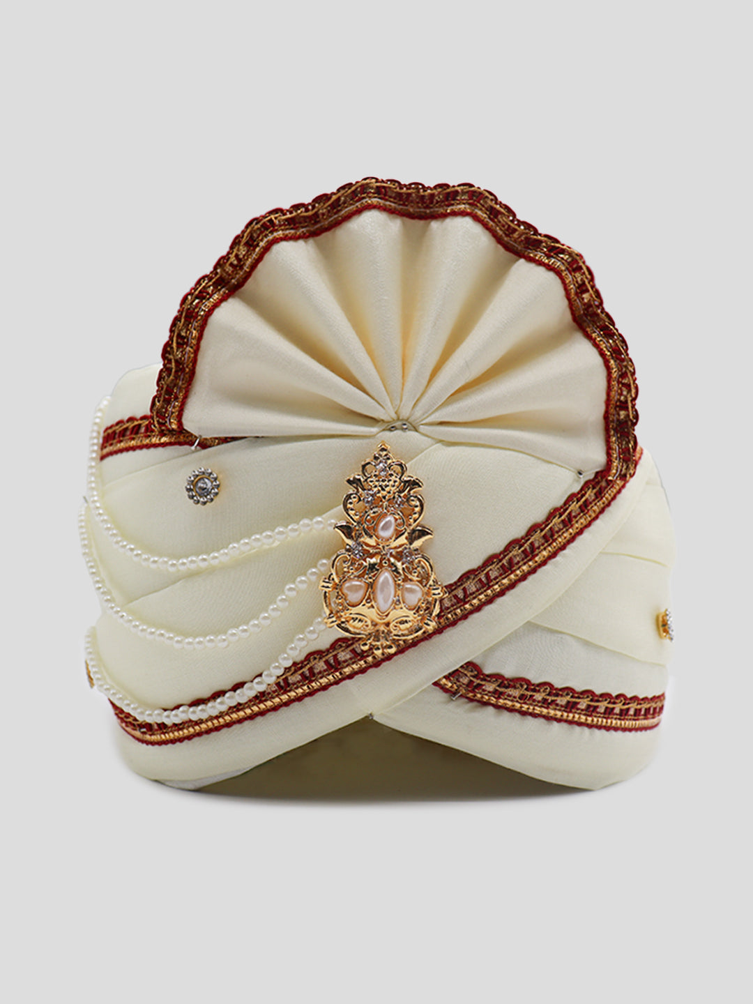 Traditional Silky Style Wedding Turban  - 80
