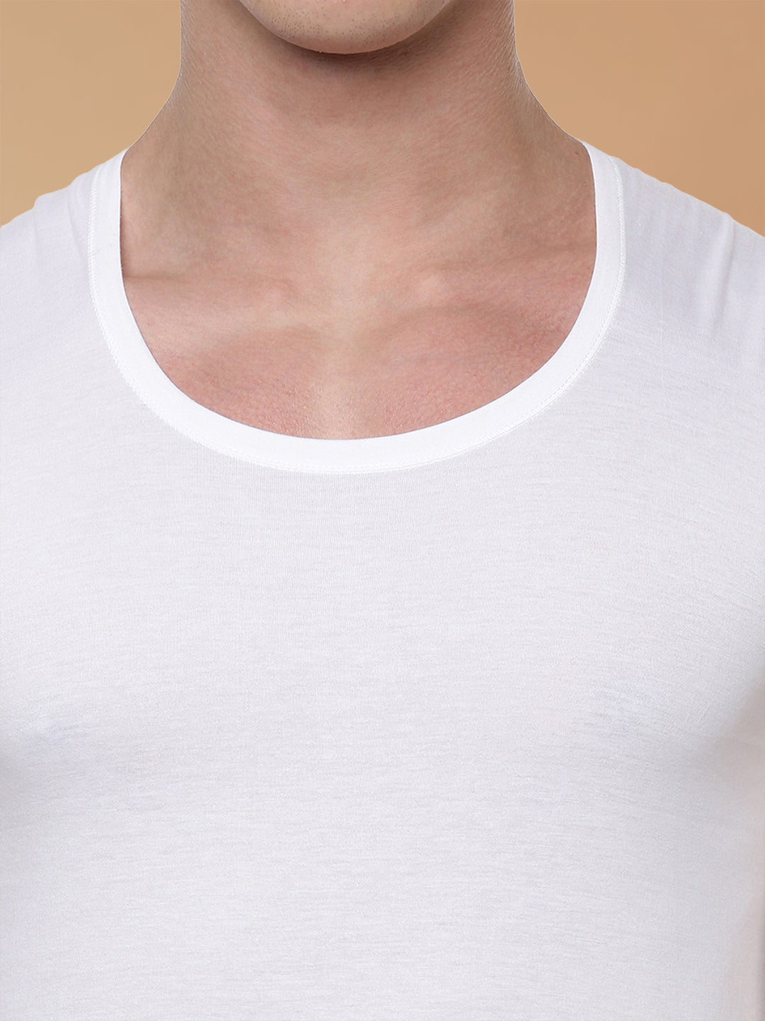 100 % Combed Cotton White Vest RNBS Rise Up (Pack of 2)