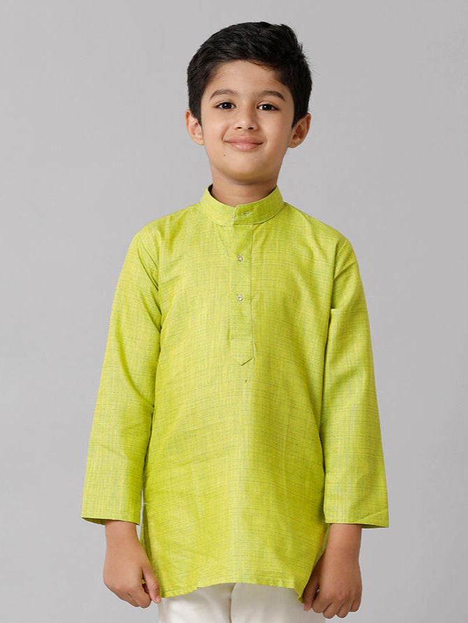 Boys Fantastic Kurtha Full Sleeves Green FS2