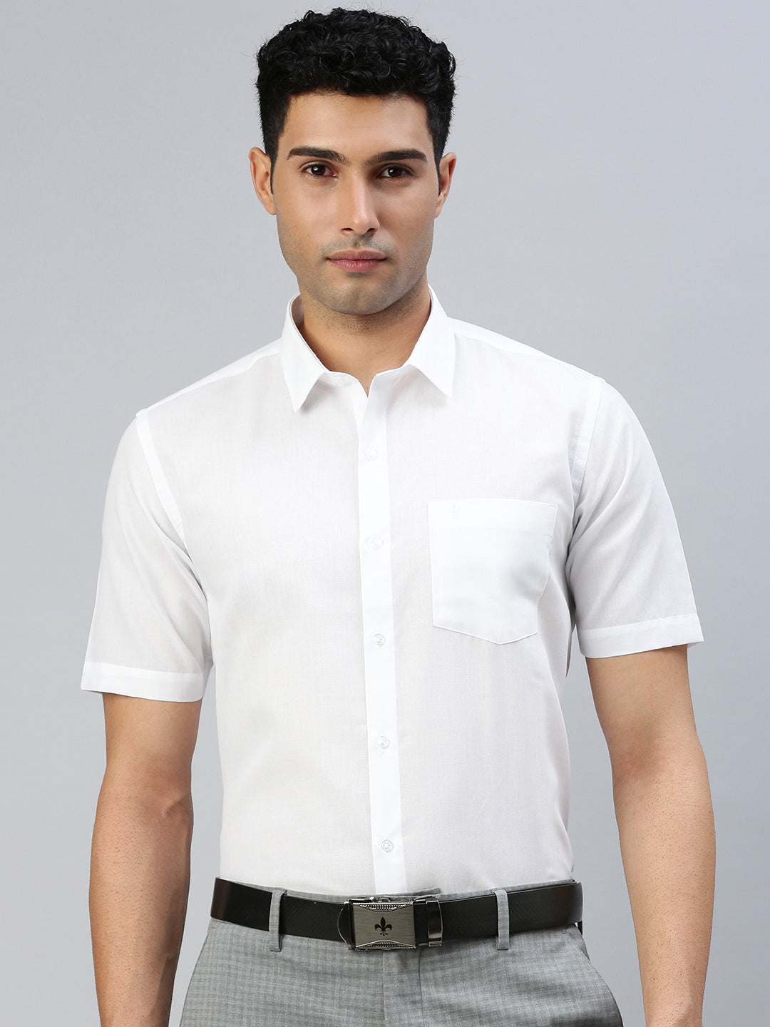 Men Cotton Rich White Shirt  Nanow