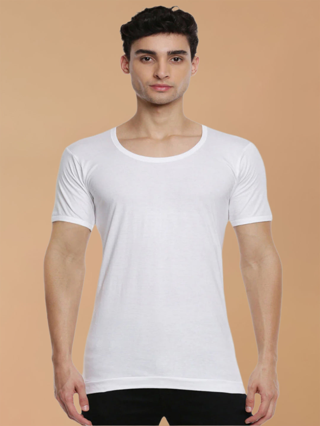 100% Combed Cotton White Vest RNS Sukra (Pack of 2)