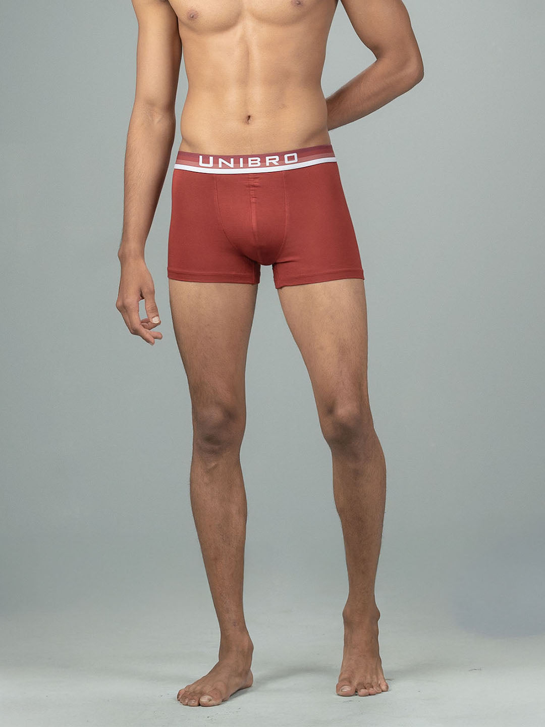 Men TENCEL™ Modal Micro Elastane Stretch Trunk Maroon