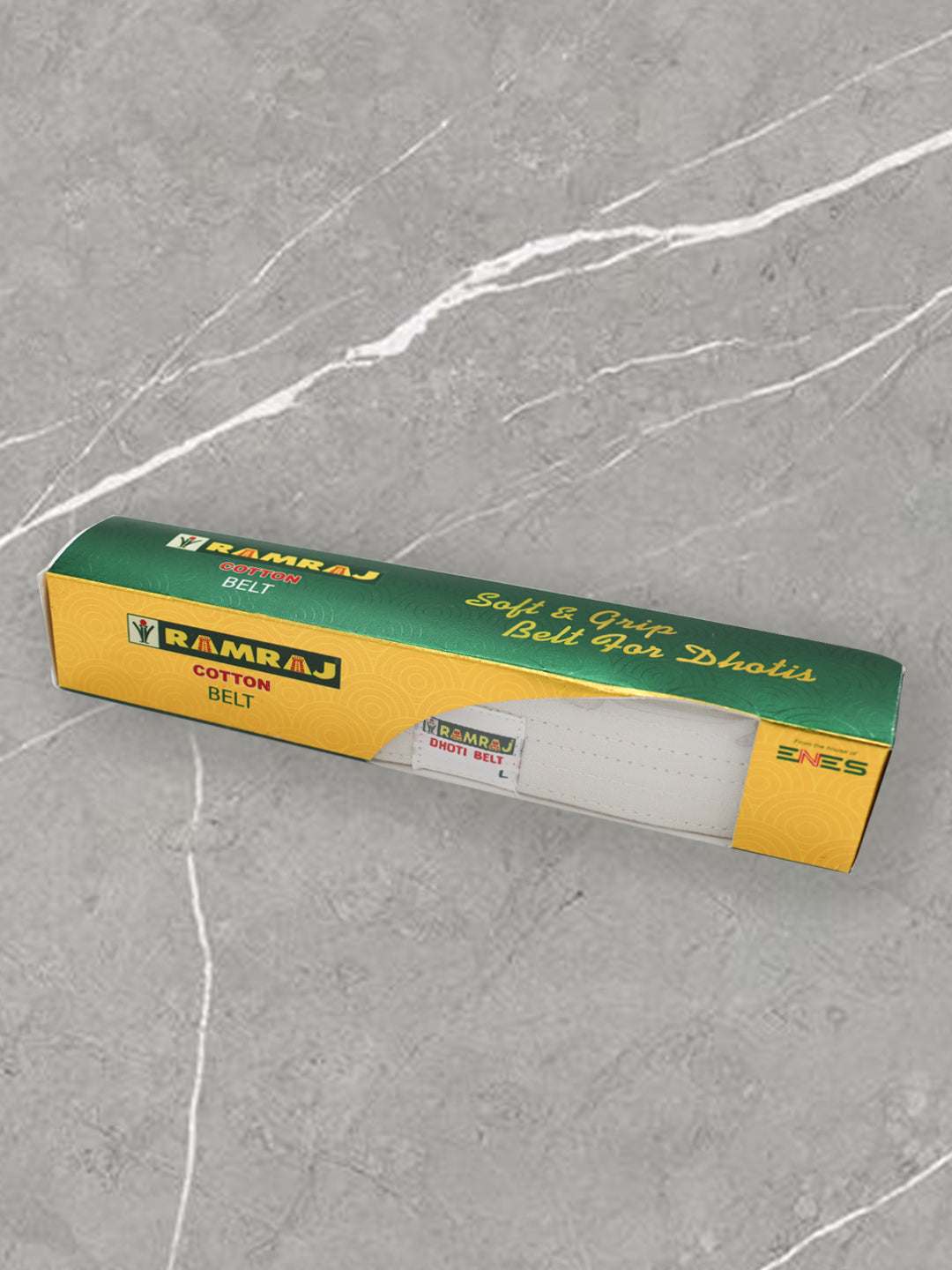 Men Soft & Grip Tissue Silver Dhoti Belt (Pack of 2)