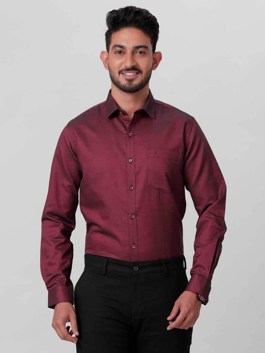 Mens Premium Cotton Purple Shirt -EL GP14