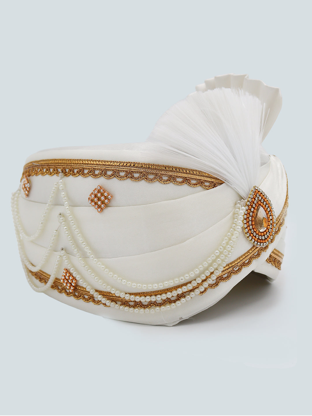 Traditional Silky Style Wedding Turban  - 117