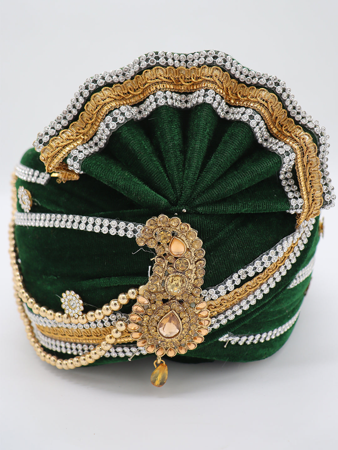 Traditional Silky Style Wedding Turban  - 118