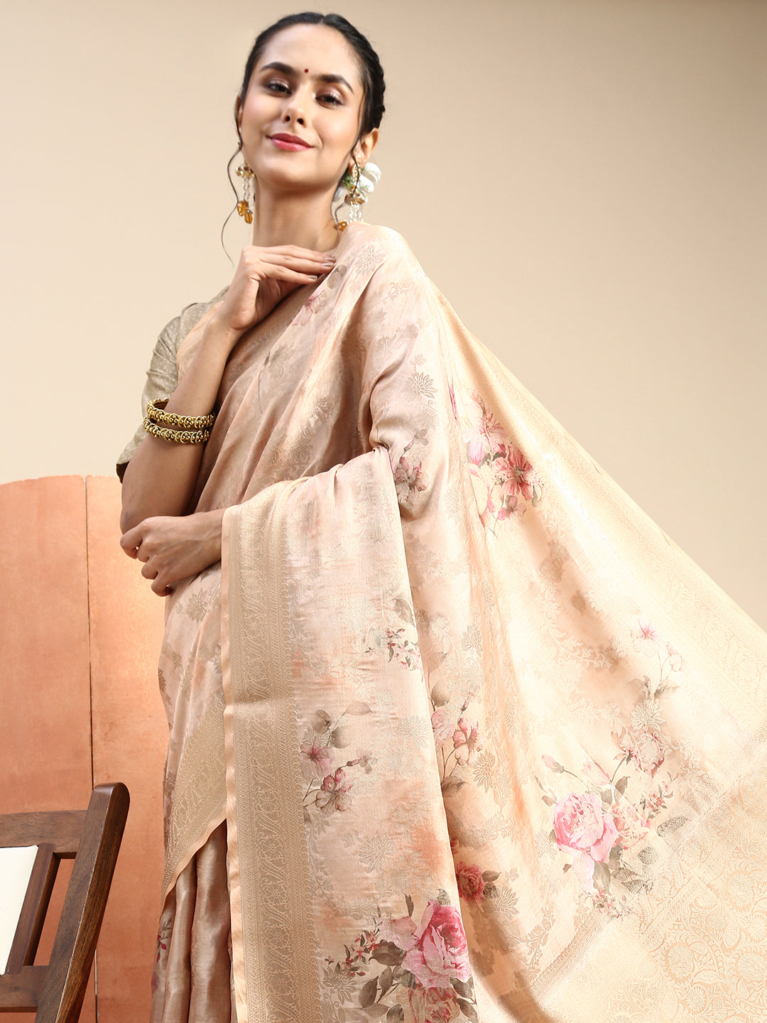 Buy Vipanji with out Border Soft Silk Saree for Wedding - Online The  Chennai Silks.