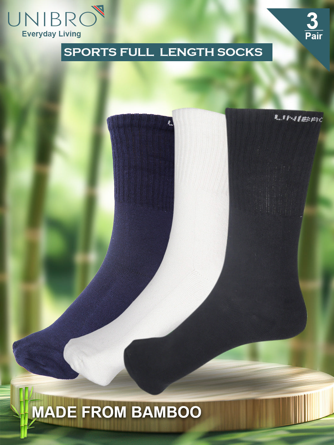 Bamboo Sports Full Length Socks SFS1
