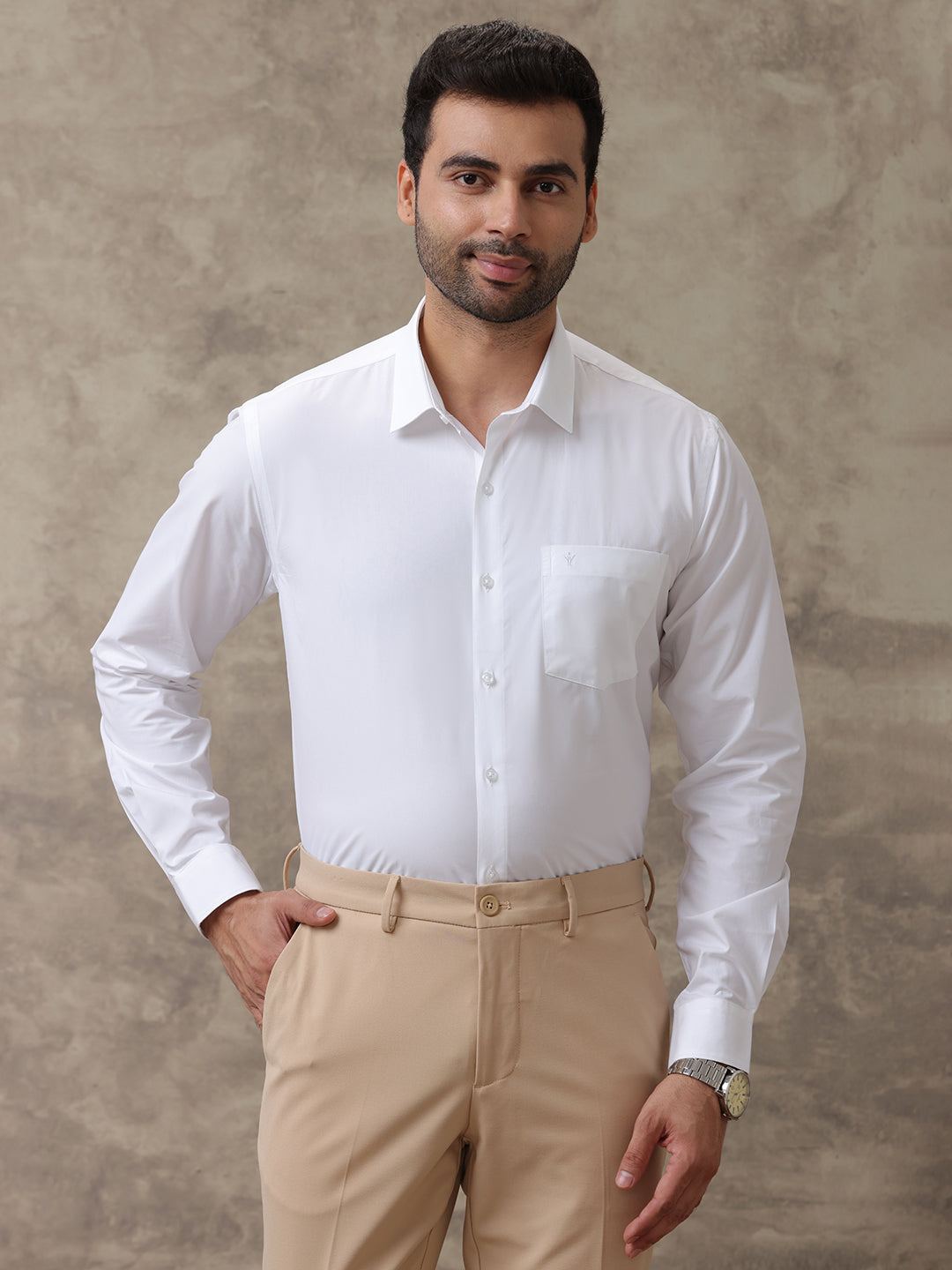 Men Premium Cotton White Shirt Ultimate R3