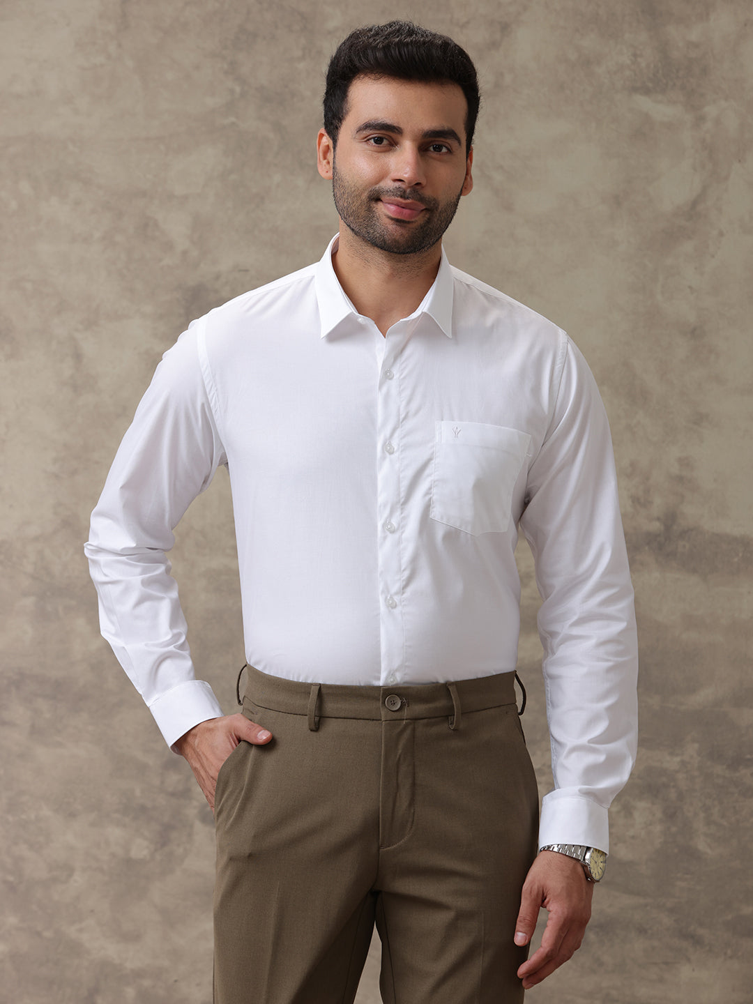 Men Premium Cotton White Shirt Limited Edition 1