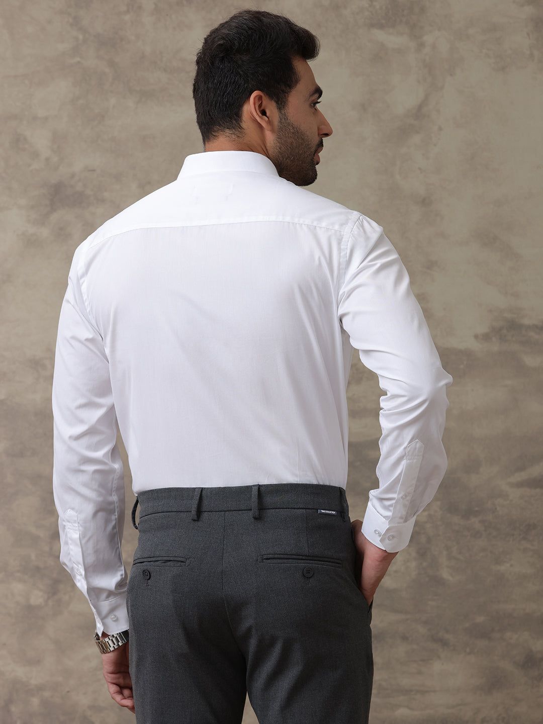 Men Premium 100% Cotton White Shirt Majestic