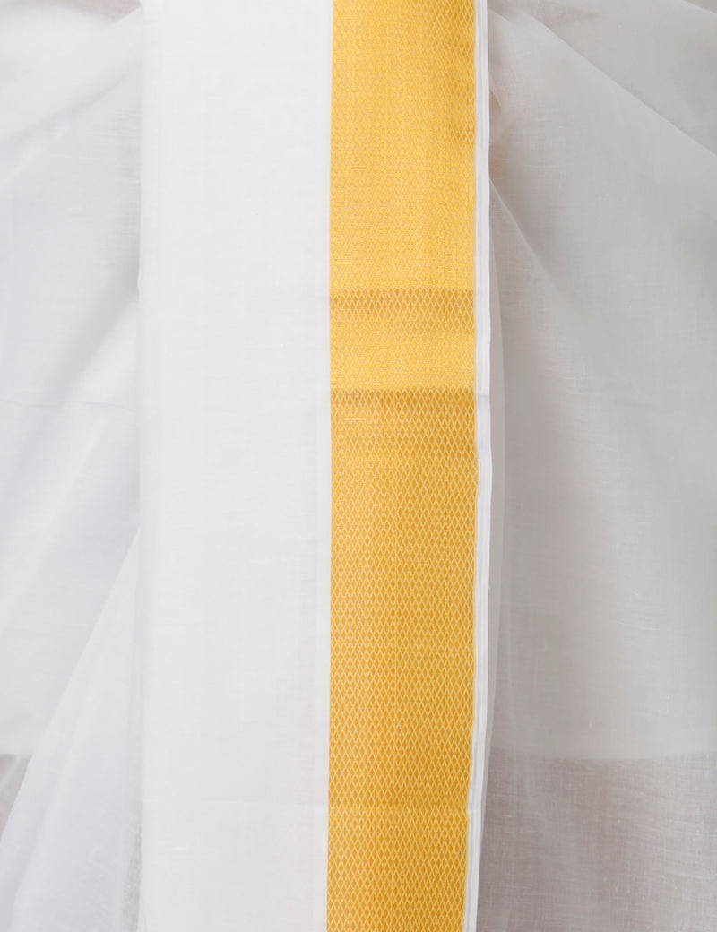 Mens White Panchakacham with Angavasthram Mithran 60K (9+5)