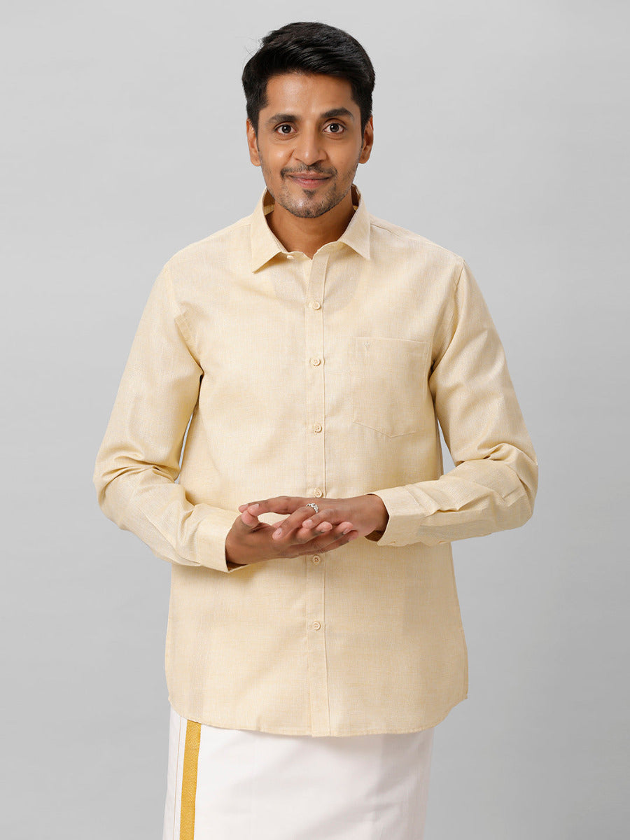 Mens Cotton Formal Shirt Full Sleeves Sandal T3 CV8