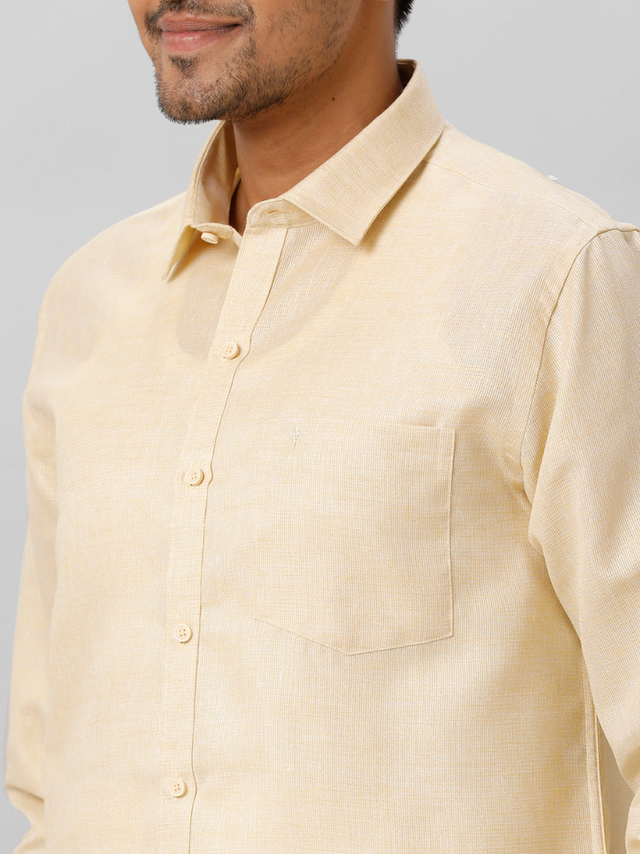 Mens Cotton Formal Shirt Full Sleeves Sandal T3 CV8-Zoom view