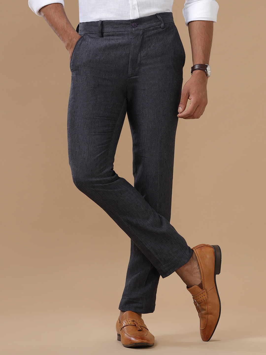 Mens Pure Linen Shirt and Pant Combo PL12