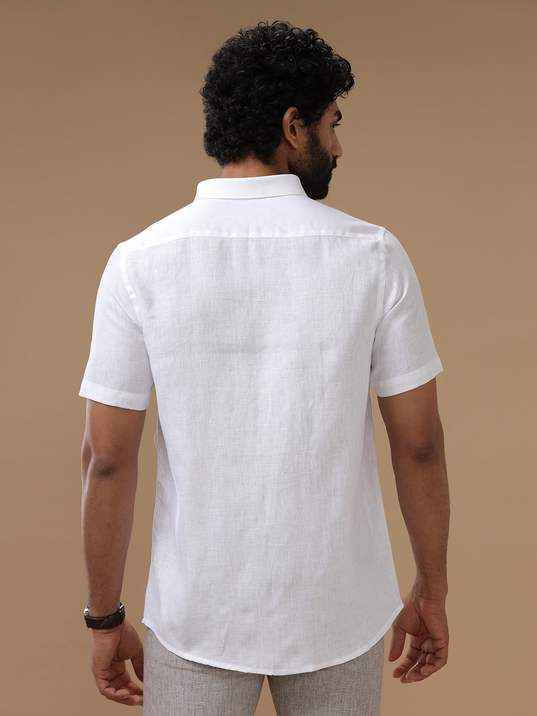 Men Linen White Shirt European Linen