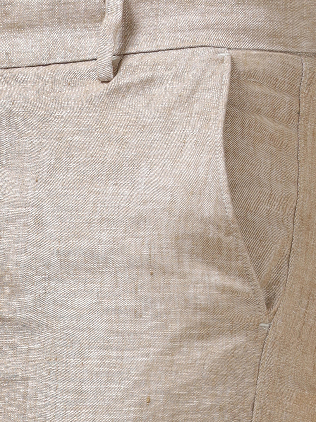 Men Pure Linen Sandal Pant with Trim Fit PL03