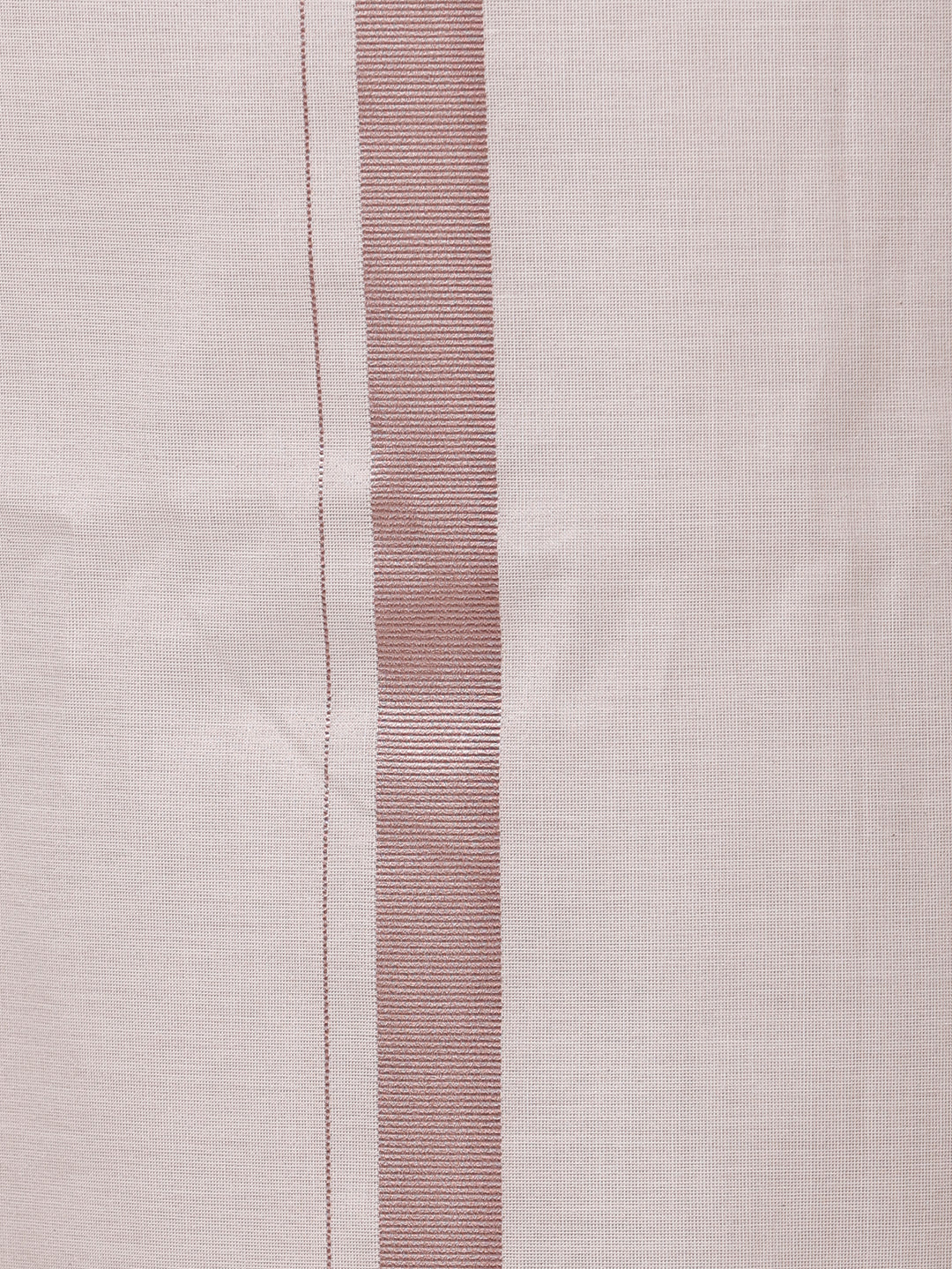 Men Tissue Readymade Single Layer Rose Gold Dhoti with Jari Border Viceroy