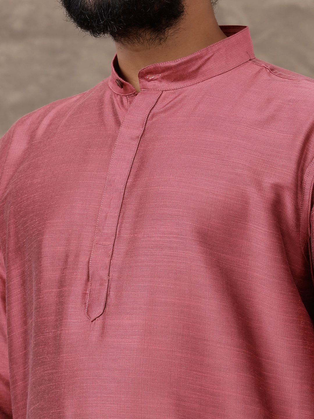 Men Full Length Pocket Kurta Maroon RC26