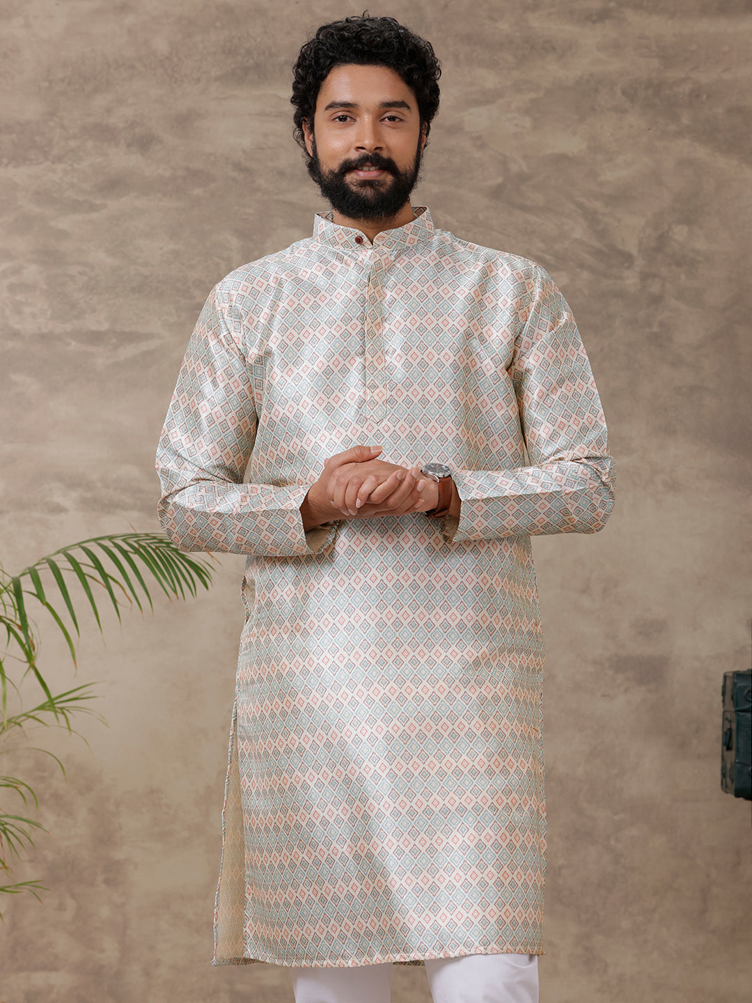 Mens Full Length Pocket Kurta Sandal RE24