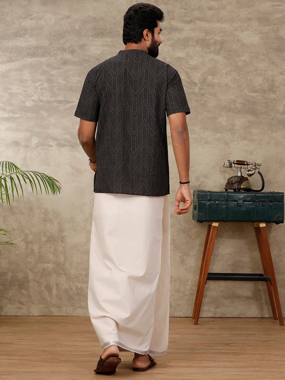 Men Single Dhoti with Matching Kurta Set OC19