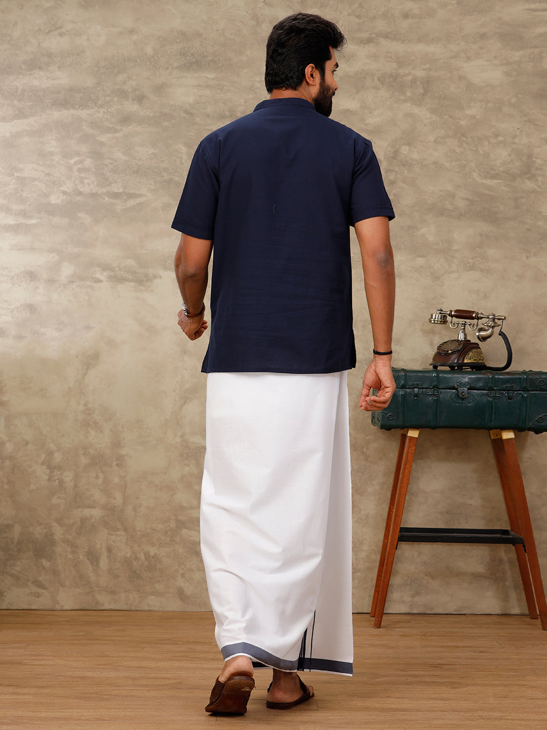 Men Single Dhoti with Matching Kurta Set PB20