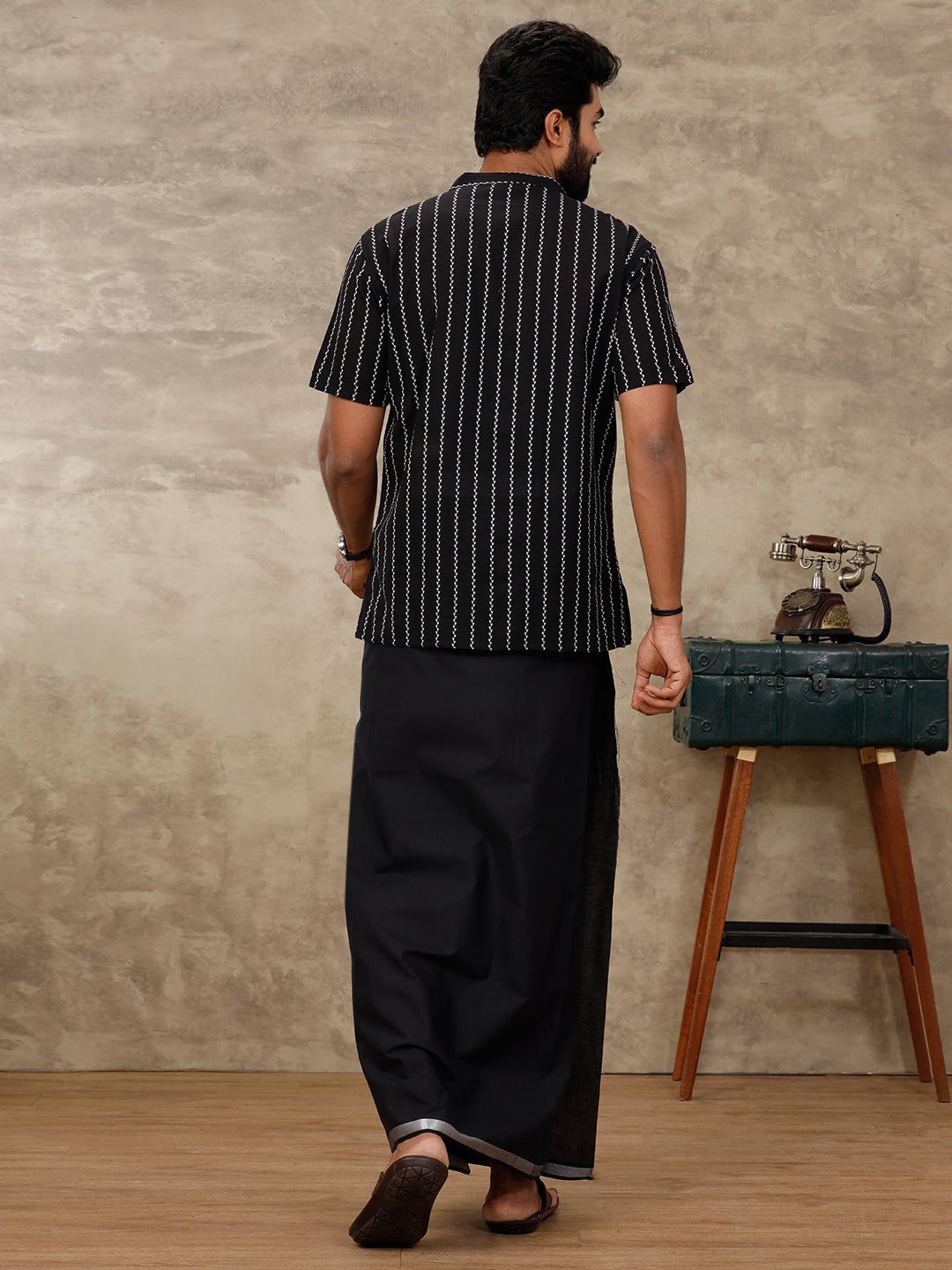 Men Single Dhoti with Matching Kurta Set PB28