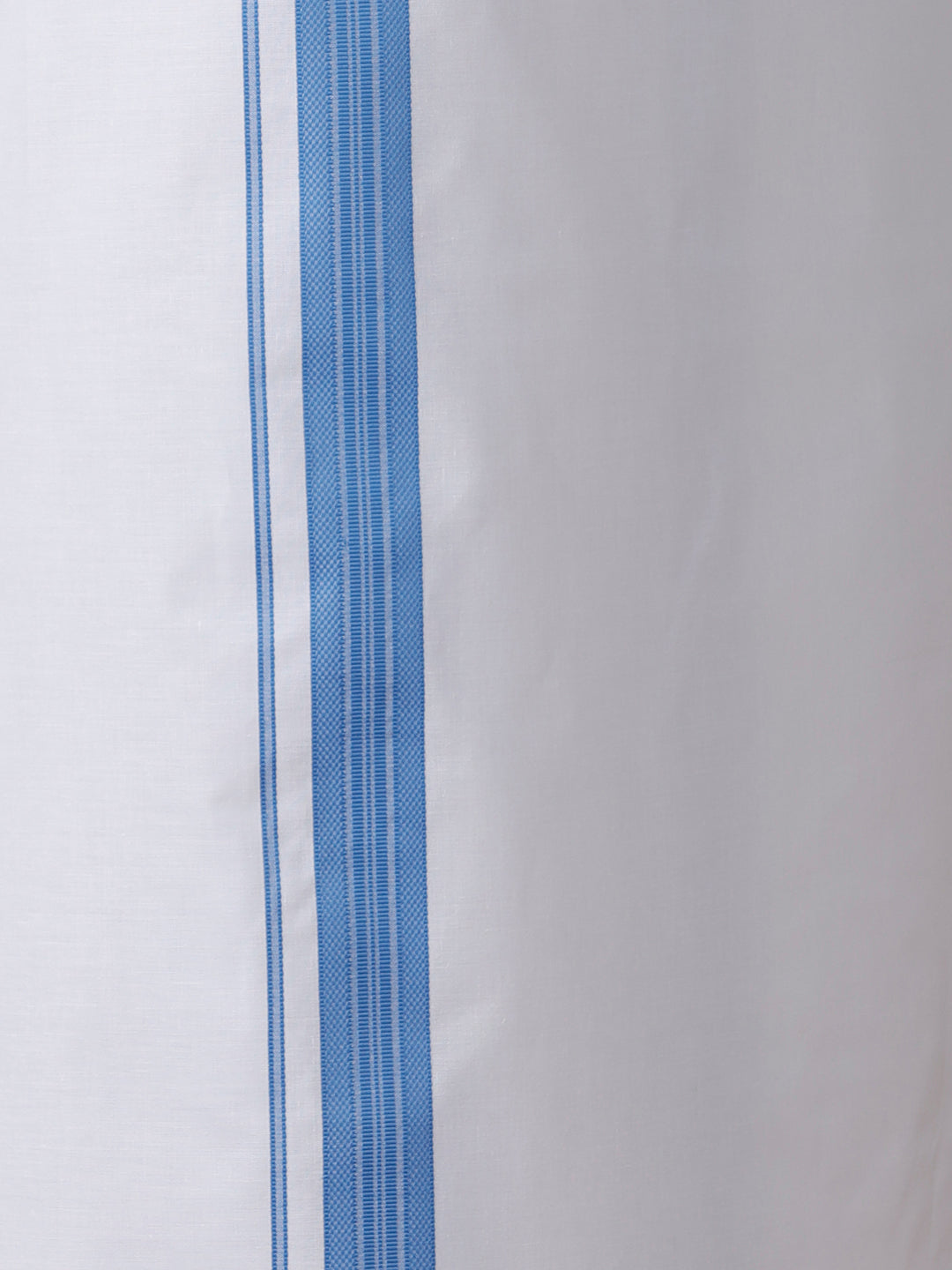 Men Jordy Blue Shirt With Matching Border Dhoti Set Trendy