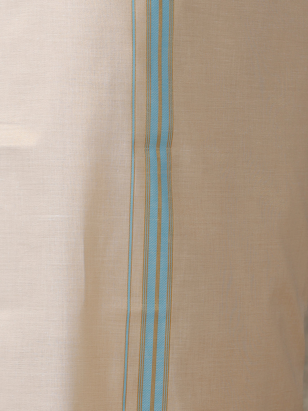 Men Macho Blue Shirt & Matching Border Tissue Dhoti Set CCB