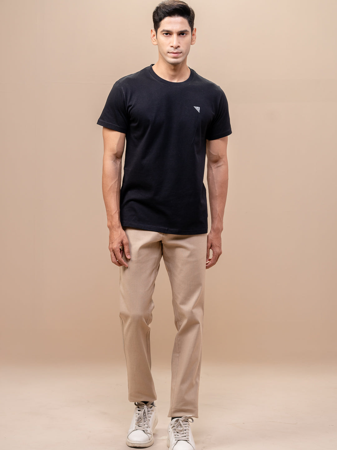 Men 100% Cotton Smart Fit Expert Tee Black ET14