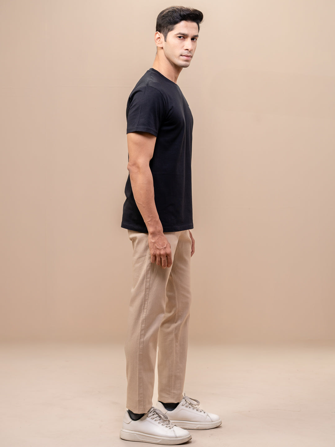Men 100% Cotton Smart Fit Expert Tee Black ET14