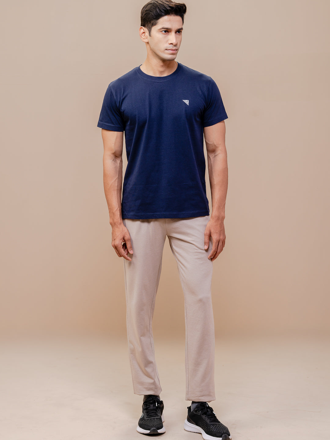 Men 100% Cotton Smart Fit Expert Tee Navy ET7