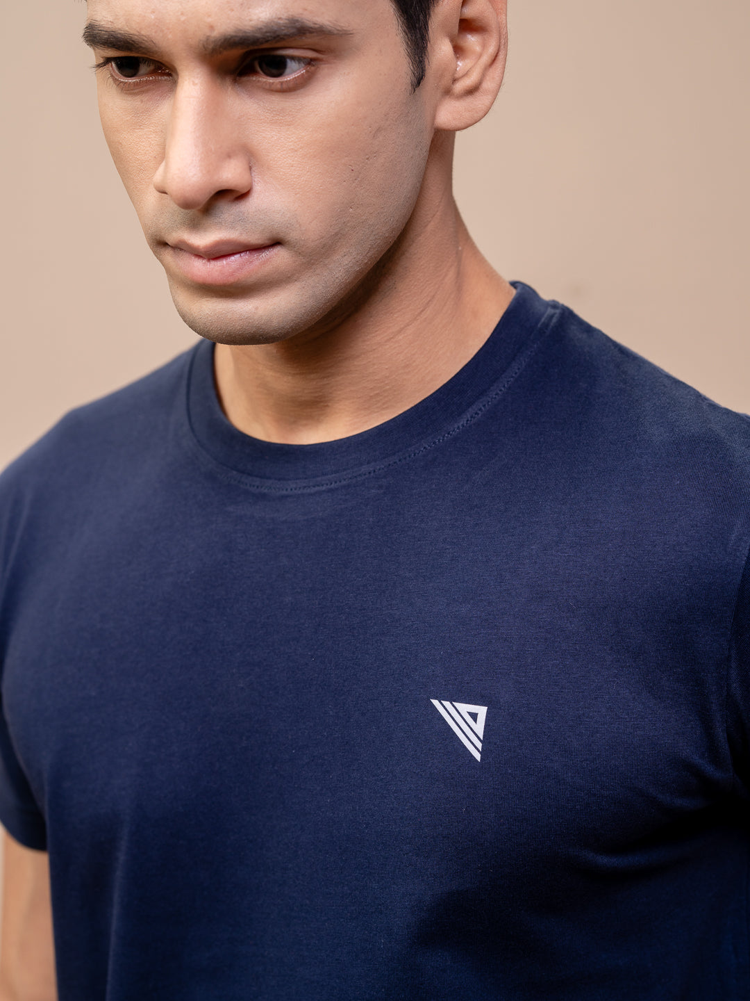 Men 100% Cotton Smart Fit Expert Tee Navy ET7