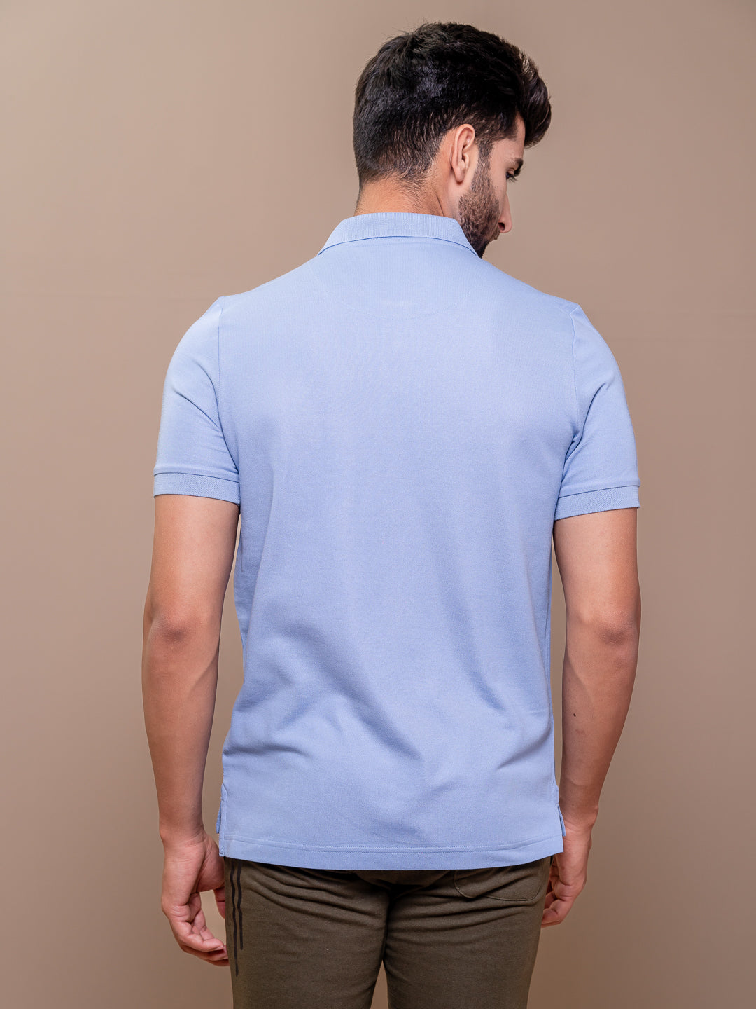 Men Cotton Rich Smart Fit Expert Polo T-Shirt Blue EP34